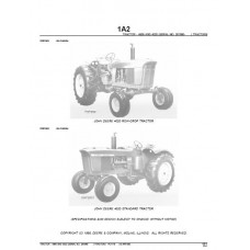 John Deere 4000 - 4020 Parts Manual